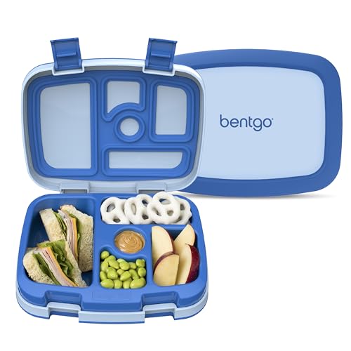 Bentgo Kids Blue Bento-Style 5-Compartment Leak-Proof Lunch Box for Kids