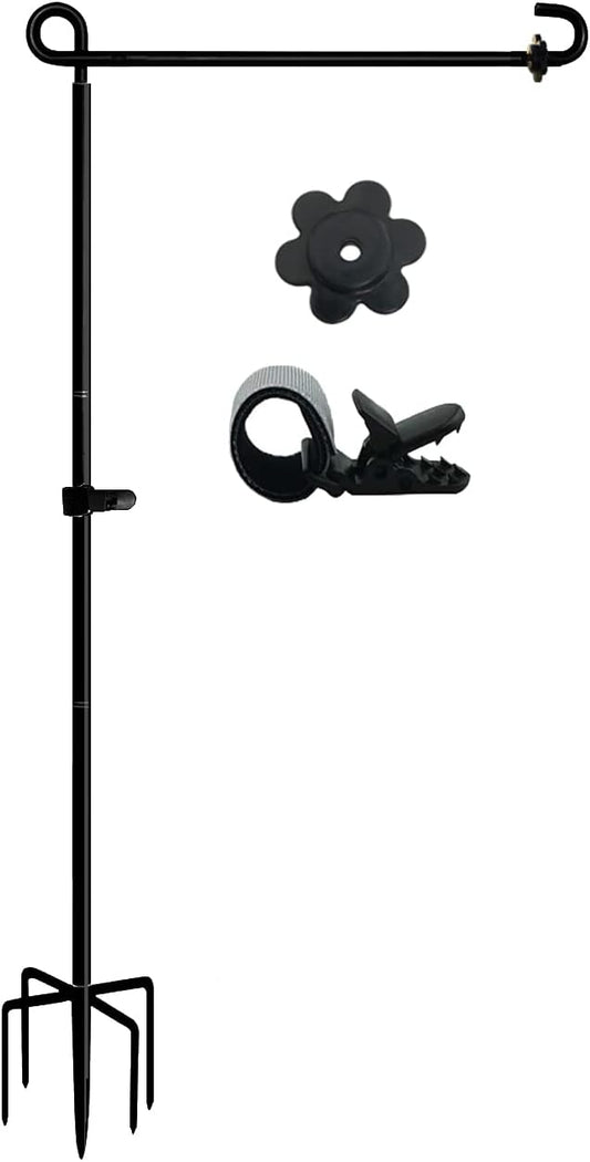 LCCBRO Garden Flag Stand Holder - Weatherproof 5-Prong Base for 12" x 18" Flags | Stable Outdoor Display