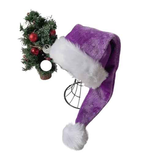 Christmas hat Long Santa Hat, Adults Deluxe Xmas Christmas Hat for Christmas Theme Festive Holiday Party Supplies