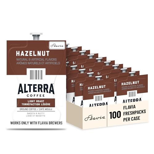Hazelnut Coffee Freshpacks for Flavia Brewers - Light Roast, Case of 100