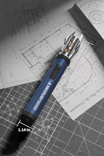 MEIRUBY Blue Lightsaber Torch Lighter - Windproof Flame Safety Gift for Men Dad