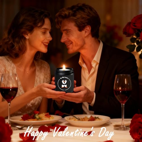 Keliperry Penguin Romantic Candles for Her Him - Anniversary & Christmas Gift