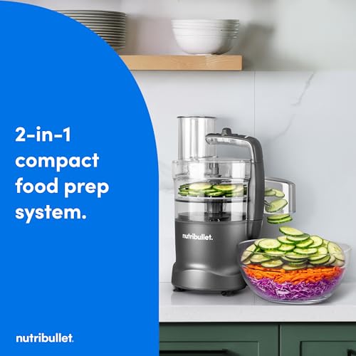 Nutribullet Limitless Food Processor Gunmetal Gray 2-in-1 Kitchen Appliance