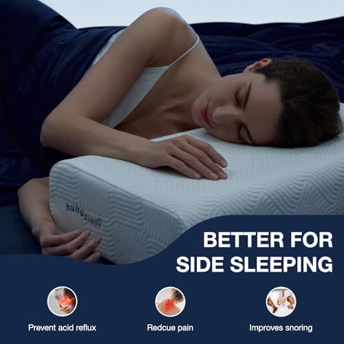 Firm Pro Cube Pillow for Side Sleepers 6 Inch Cooling Memory Foam Neck Shoulder