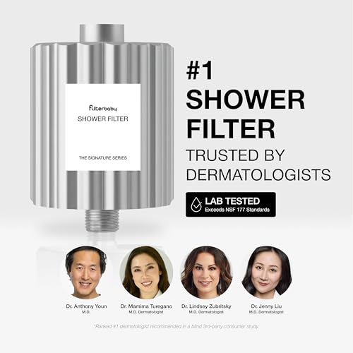 Filterbaby Signature Shower Filter Chrome for Sensitive Skin & Hair - Expert Developed