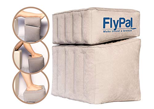 Inflatable Travel Foot Rest for Airplanes & Cars - Adjustable Kids Bed & Leg Support