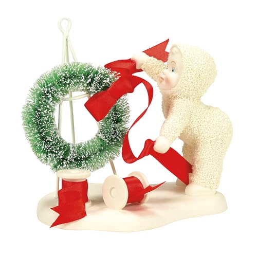 Department 56 Snowbabies Christmas Jubilee Wreath Topper Figurine, 4.72"