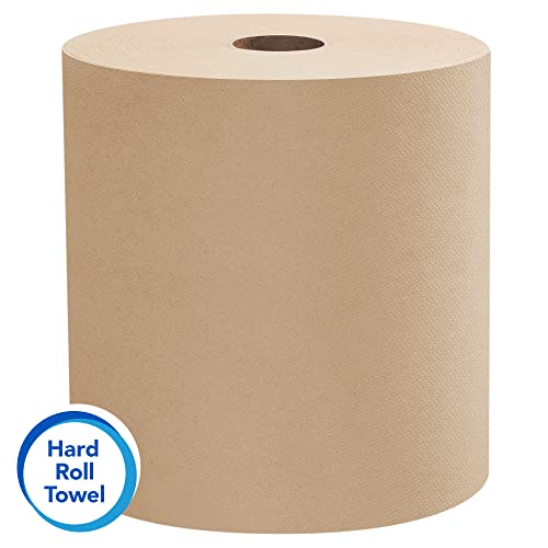 Scott Professional Hard Roll Paper Towels - 800 Feet x 12 Rolls - Recycled Fiber, Absorbent, Bulk Commercial Towels