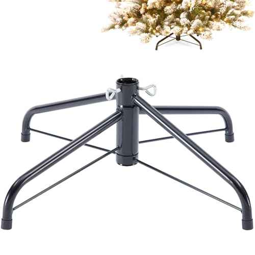 Artificial Christmas Tree Stand for 4 to 6 Foot Trees ,Fits 1.0-1.25 Inch Pole