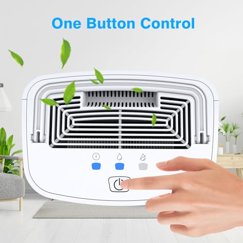 Dehumidifier 68oz(2000ml) Small with Drain Hose for Up to 650 sq.ft