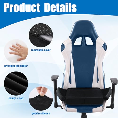 BALAPET Black Ultra Soft Gaming Chair Cushion for Long Sitting, Tailbone Support