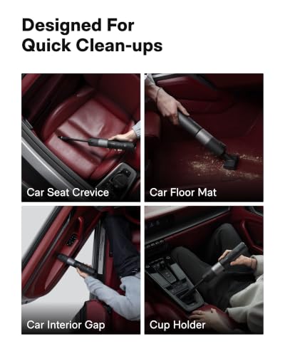 Portable Cordless Car Vacuum Cleaner 20000Pa Handheld Dustbuster with Case