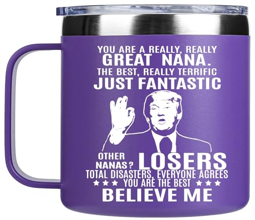 14oz Nana Gifts Stainless Steel Coffee Mug - Perfect Gift for Nana from Granddaughter