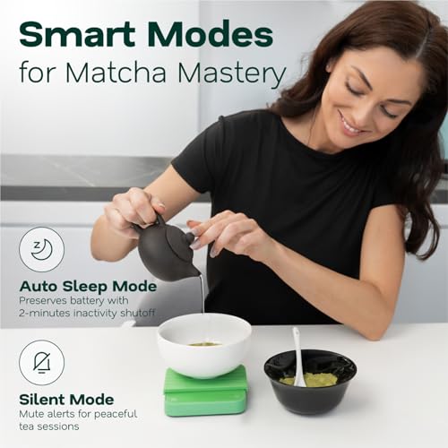 Digital Matcha Scale 0.1g Precision USB-C Rechargeable Compact Weighing Scale