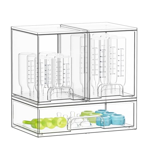 SpaceAid Bottle Storage Organizer Baby - Acrylic Bottles Station