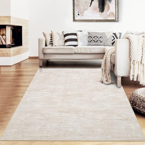 RUGSREAL 8x10 Washable Rug for Living Room Non-Slip Modern Abstract