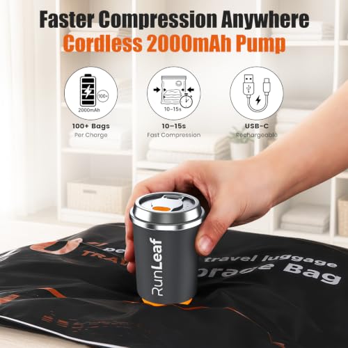 Rechargeable Vacuum Storage Bags 20-Piece Set with Portable Pump – Travel & Home Organization