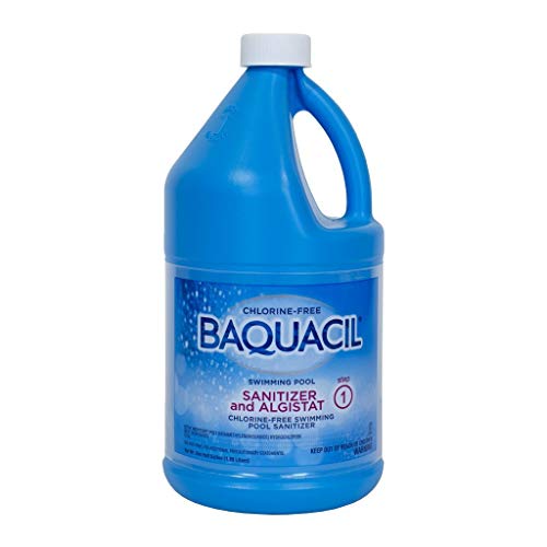 Baquacil Chlorine-Free Pool Sanitizer & Algaecide - 0.5 Gallon, Kills Bacteria & Prevents Algae