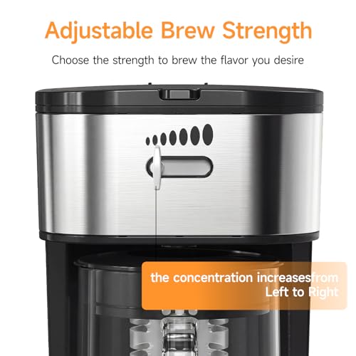 WATO FT Black Iced Coffee Tea Maker with Reusable Filter 3QT Pitcher