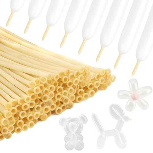 260 Balloons Clear, Long Balloons 100PCS, Animal Balloon, Modeling Transparent Long Skinny Balloon, Party Favors for Birthday Party Wedding Graduation Christmas Decoration