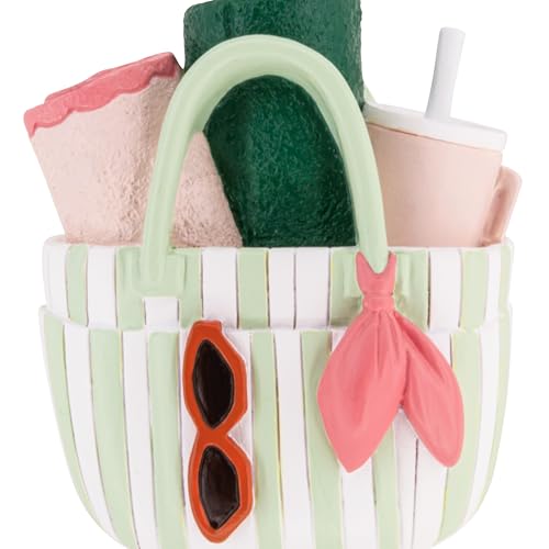 Hallmark Christmas Ornament - Beach Bag Design, Beach Gifts, Vacation Decor