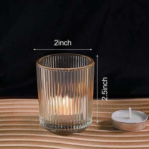 48 Pack Votive Candle Holders, Holders for Centerpieces