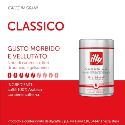 Illy Whole Bean Coffee Classico Medium Roast 8.8oz - 6 Pack