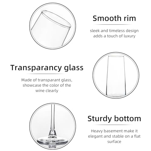 Set of 12 Champagne Flutes - Elegant Long Stem Sparkling Wine Glasses for Parties & Celebrations