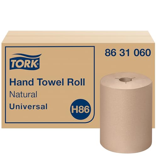 Natural Paper Towels Roll 6x550ft, Eco-Friendly, Fits H86 Dispensers