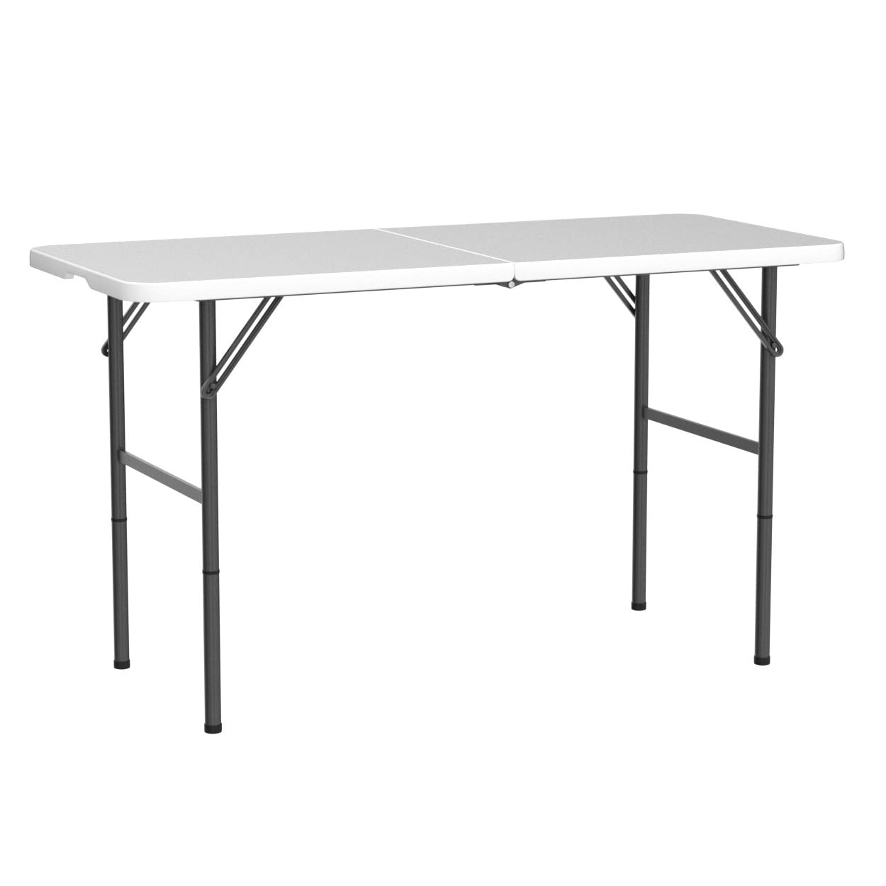Camp Solutions Plastic Folding Table, 6 FT Folding Table, Plastic Portable Tables for Dining Parties Card Picnic Camping, Granite White