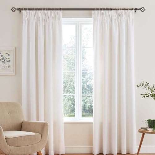 KAMANINA 2 Pack Adjustable Bronze Curtain Rods 32-86 Inches for Windows