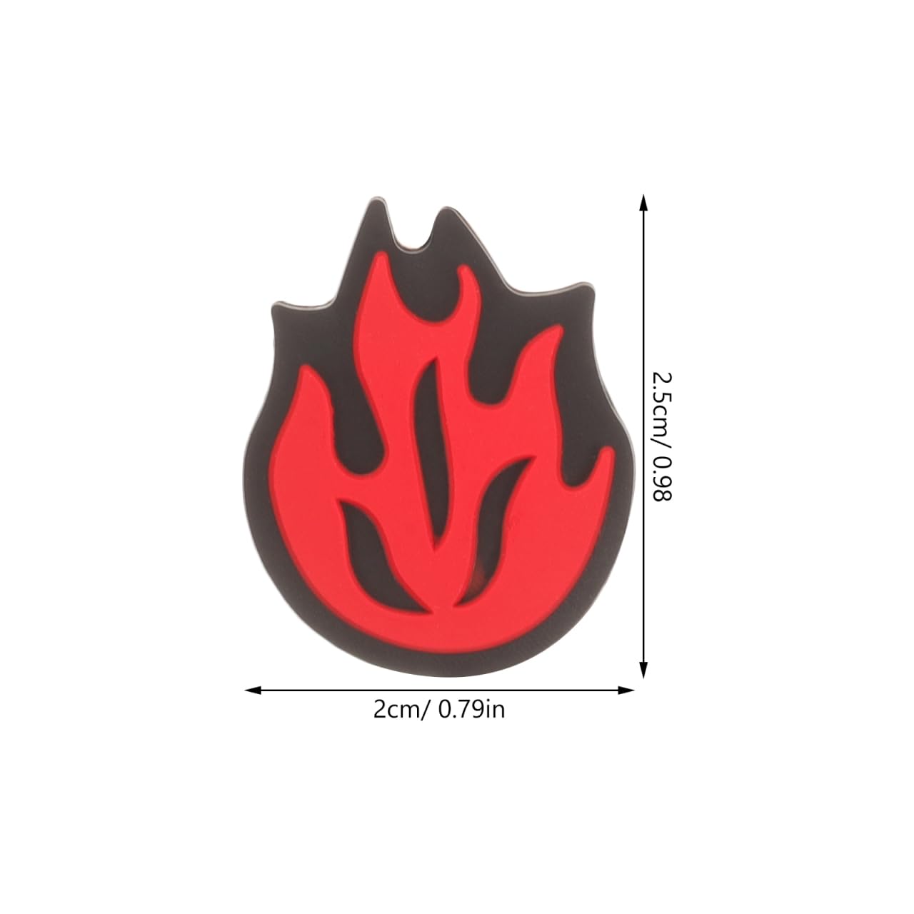 Kisangel Tennis Racket Vibration Dampener, Fire Flame Silicone Shock Absorber Red Tennis Dampners for Enhanced Comfort and Control