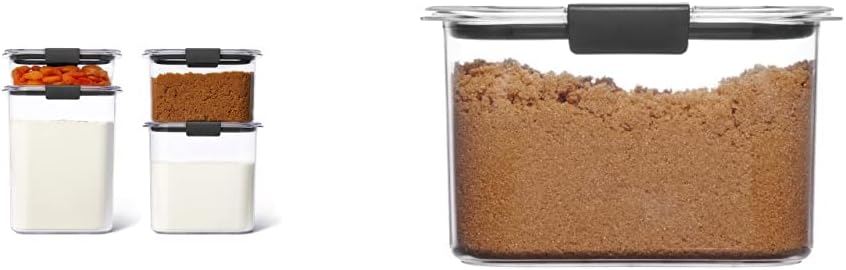 Rubbermaid Brilliance Airtight Food Storage Container Set - BPA-Free Plastic, Small, 8-Piece