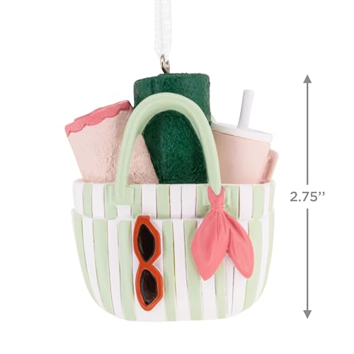 Hallmark Christmas Ornament - Beach Bag Design, Beach Gifts, Vacation Decor