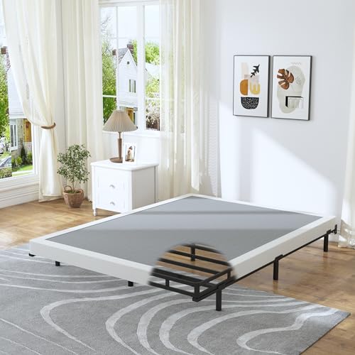 King Size Low Profile 3 Inch Mattress Foundation Box Spring - Heavy Duty Support