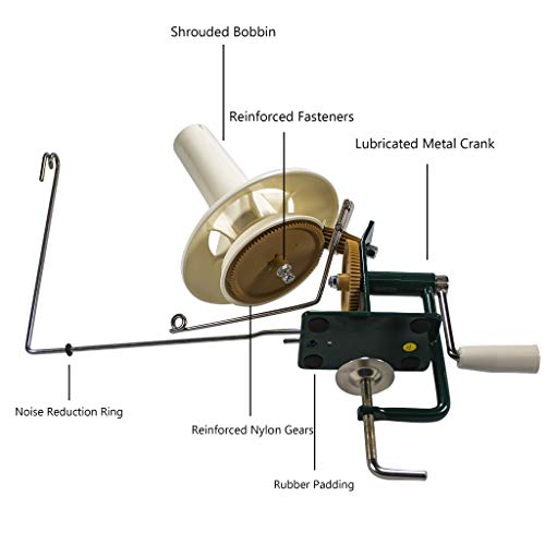 Heavy Duty Yarn Winder with Center-Pull Ball Capacity - 10 oz Steel Construction