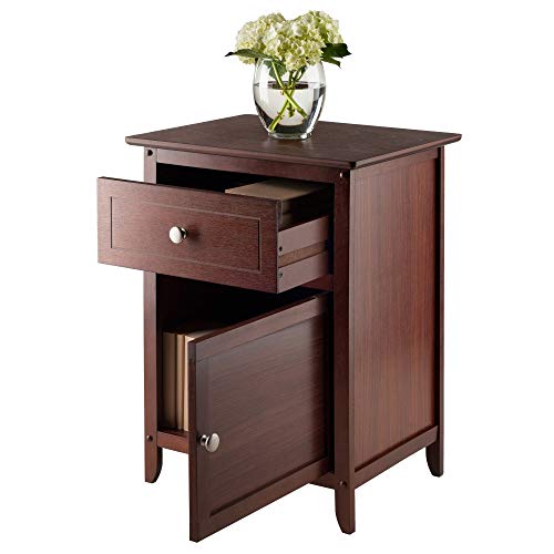 Winsome 25 x 18.9 14.96-Inch Wood Night Stand/Accent Table, Brown