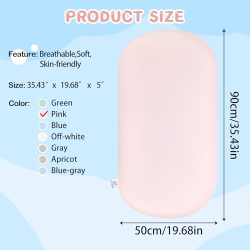 Baby Lounger for Newborn 0-24 Months - Pink Cotton Support Cushion