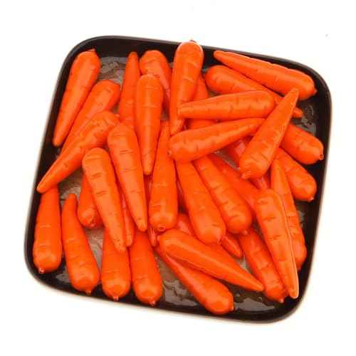 30PCS Spring Carrot Decor Artificial Mini Carrots - Easter Basket Fillers, Farmhouse Kitchen Table Centerpiece, Fall Harvest Thanksgiving Christmas Decoration