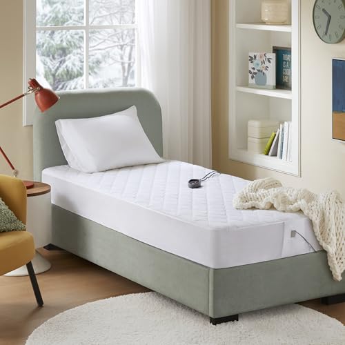 Twin XL Heated Mattress Pad with Secure Comfort Technology & 5 Heat Settings