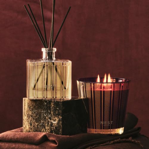 NEST New York Autumn Plum Reed Diffuser 5.9 fl oz - Refillable, Long-Lasting Fragrance