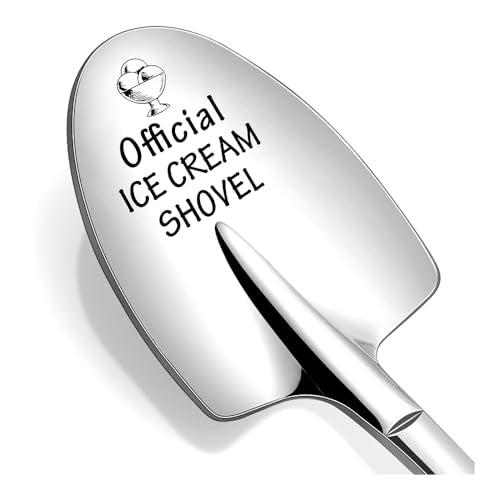 Official's Ice Cream Shovel Spoon - Stainless Steel Gift for Ice Cream Lovers, Dad, Sister, Christmas & Birthday