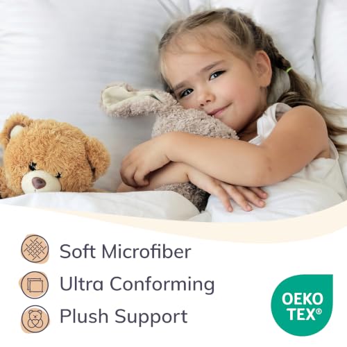 Queen Size Bed Pillows Set of 2 - Ultra-Soft Cooling Down Alternative Support