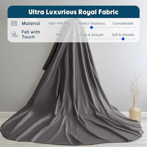 SONORO KATE 800 Thread Count Egyptian Cotton Queen Bed Sheets Deep Pocket Luxury Bedding