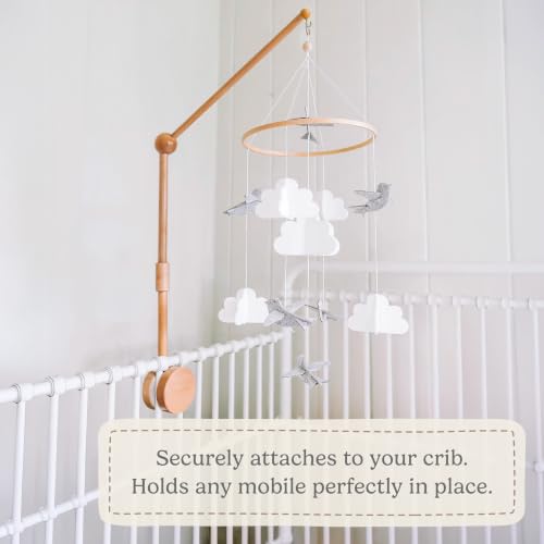 Baby Crib Mobile Arm - Beechwood Mobile Hanger for Cribs & Bassinets - 31 Inch, Variation of Mobile Holder Arm