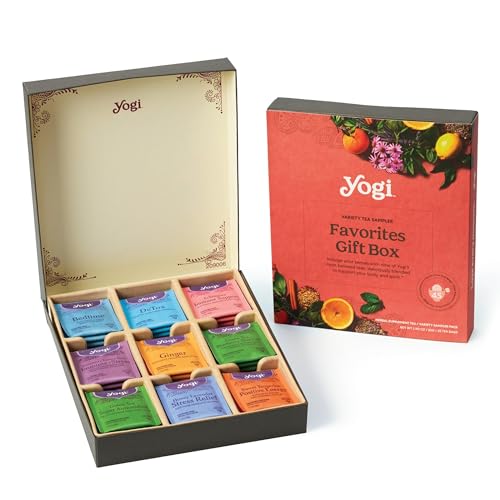 Yogi Tea Gift Set - 45 Organic Tea Bags (9 Flavors, Pack of 1)