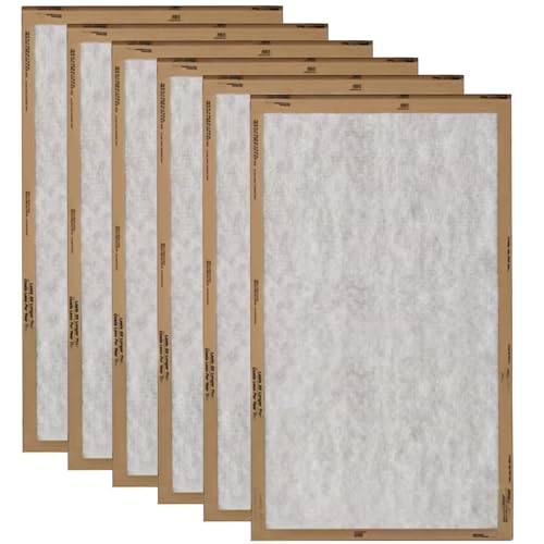 Filtrete 12x24x1 MERV 1 HVAC Air Filter 6-Pack for Home Air Quality