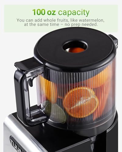 TUUMIIST 3-in-1 Juicer Machine Jet Black - Makes Juice, Sorbet & Nut Milk