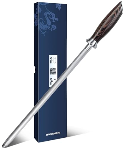 12 Inch Professional Knife Honing Steel Rod - Kitchen Sharpening Tool