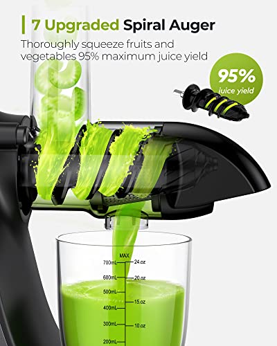 Jocuu Cold Press Slow Masticating Juicer with 2-Speed & Reverse Function